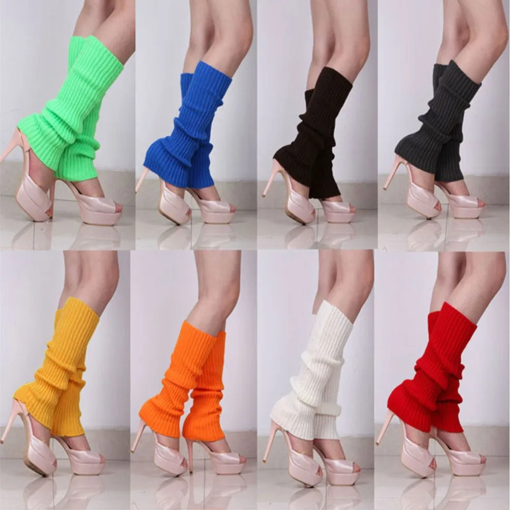Knee High Sock Women - Women Halloween 80s Neon Colored Knit