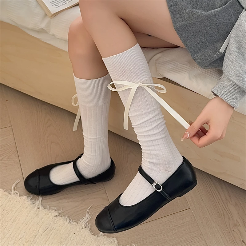 Long Women's Socks High Qualit - Knee High Sock Women 评论和价格