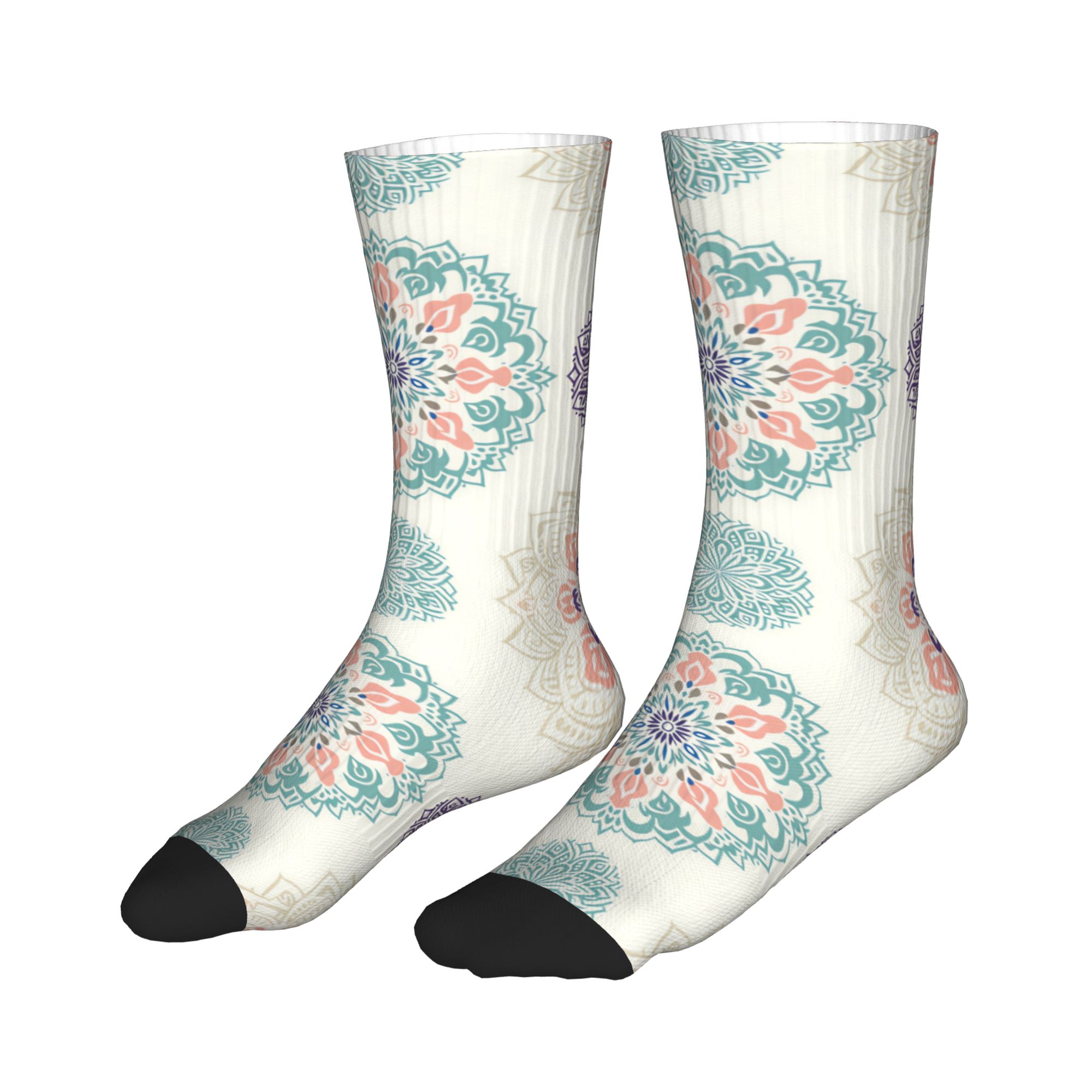 Fun Mens Pastel Boho Mandala P - Dress Sock Men 评论和价格