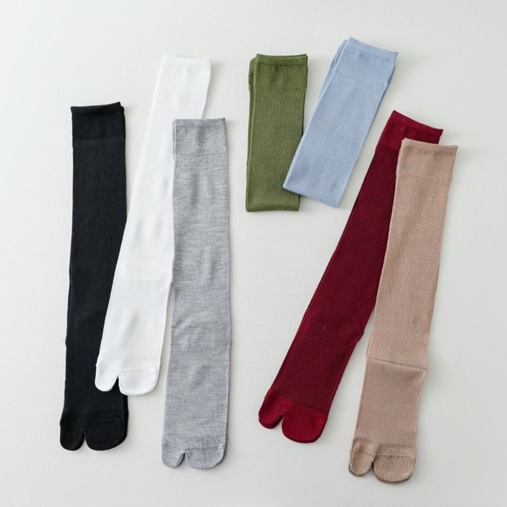 Fashion Solid Color Knee High  - Knee High Sock Women 评论和价格