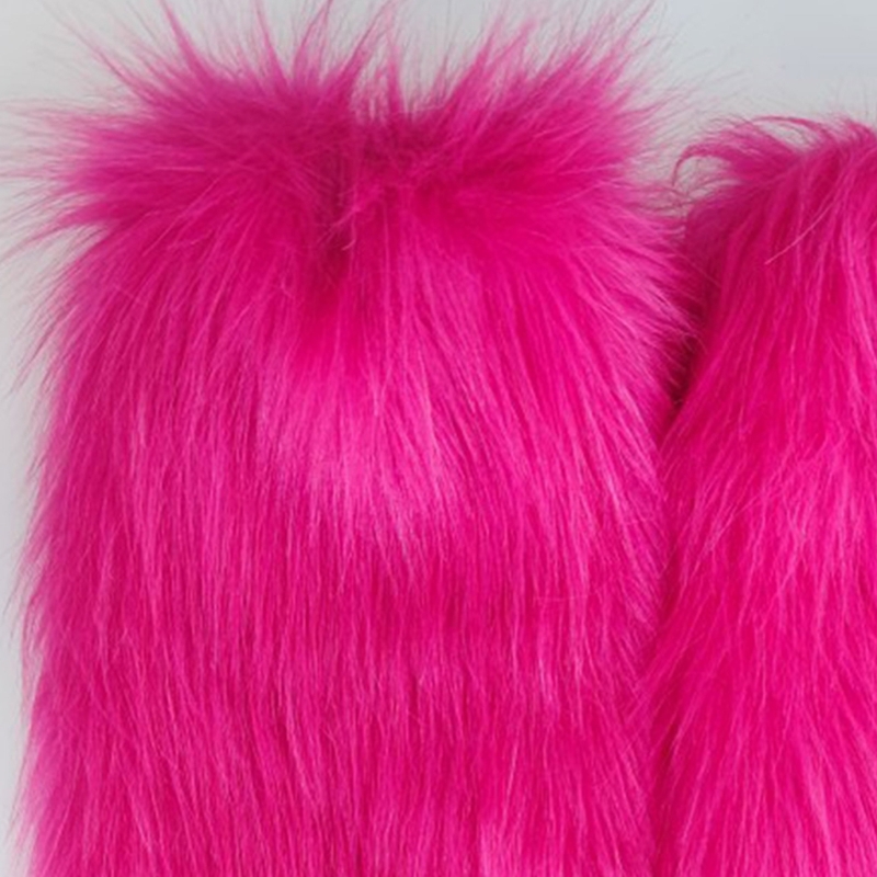 Women Vintage Rose Red Furry L - Knee High Sock Women 评论和价格