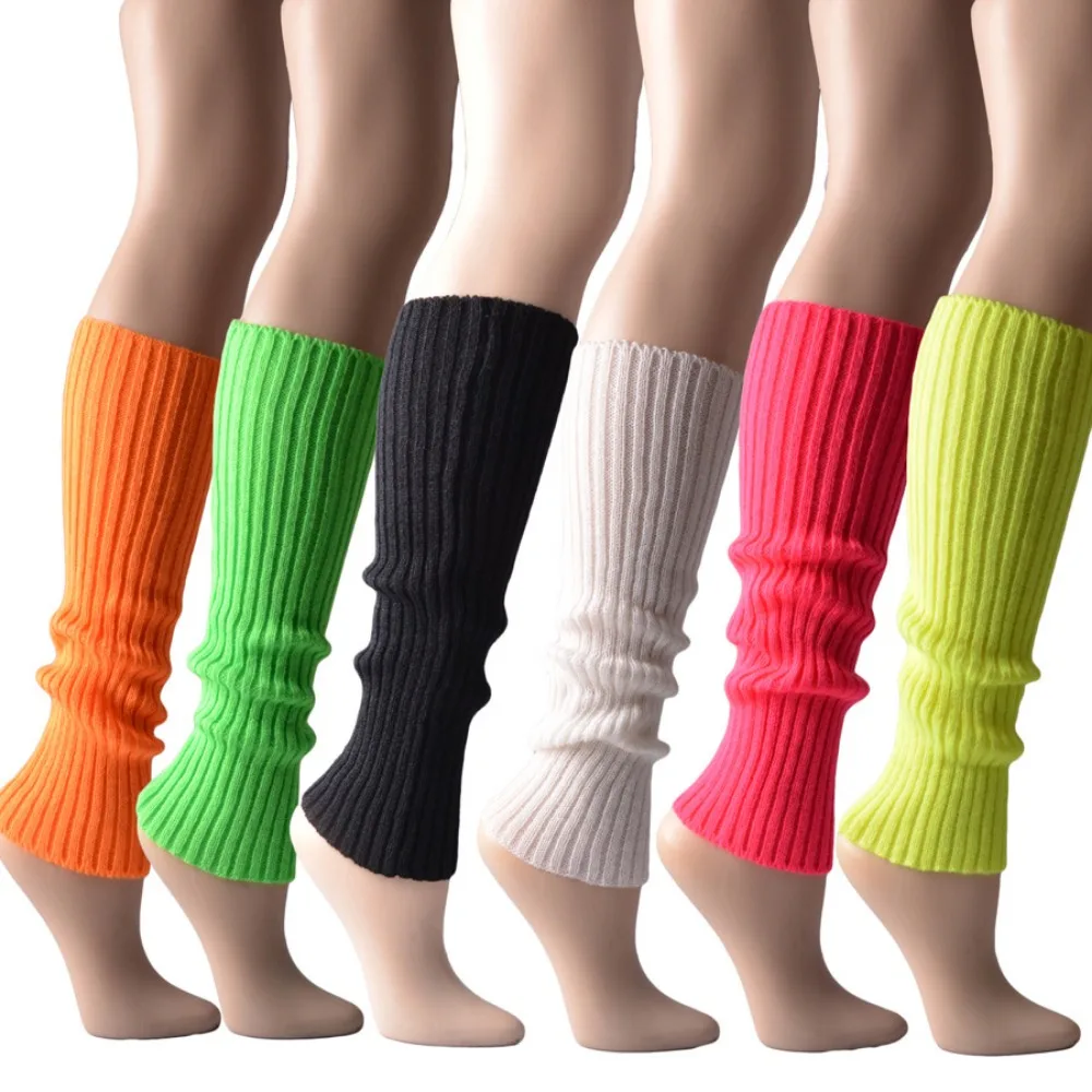 Women Halloween 80s Neon Color - Knee High Sock Women 评论和价格